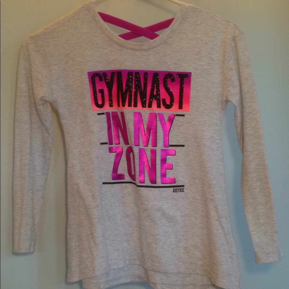 Gray gymnast in my zone shirt size 7.